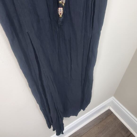 XHILARATION Black and Abstract Print Maxi Dress Sundress  | XS - Picture 6 of 11